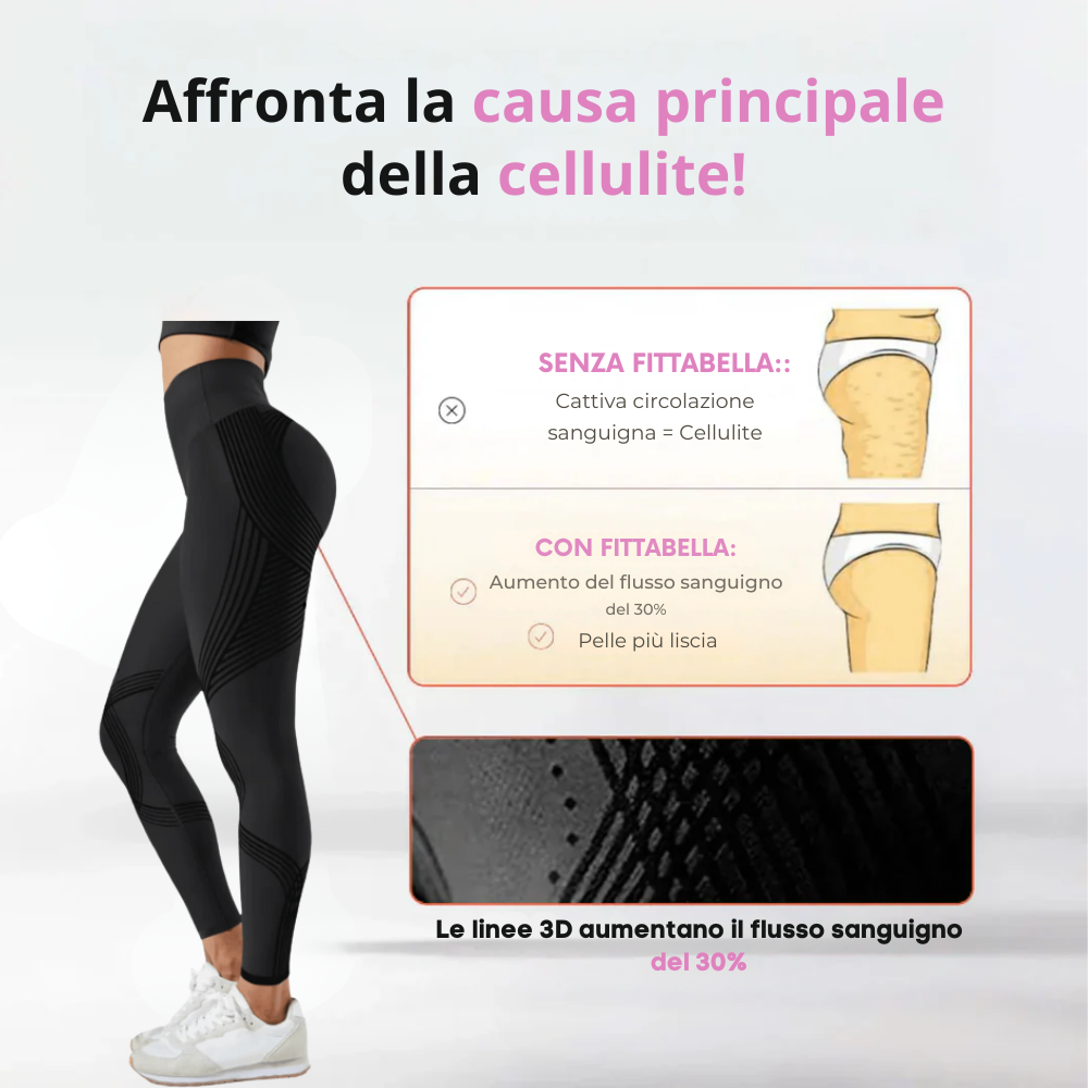 Leggings 3D FittaBella – Ridefinisci la tua silhouette senza sforzo